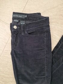 Černé elastické dámské kalhoty Calvin Klein Jeans, EU 34-36