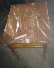 Dřevěný retro stůl - 1