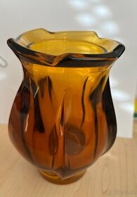Váza - hutní sklo SLEVA - 1