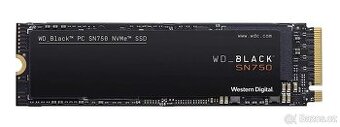 WD Black SN750 NVMe SSD 1TB + externí SSD box Connect