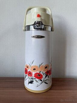 Retro čínská termoska s pumpičkou 2,2 l 80 léta