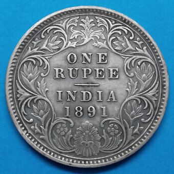 Stříbrná mince r. 1891 královna Viktorie I.