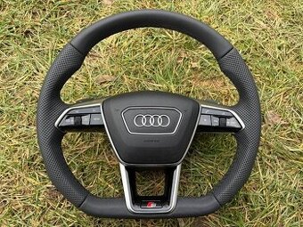 AUDI sportovy volant kozeny zkoseny