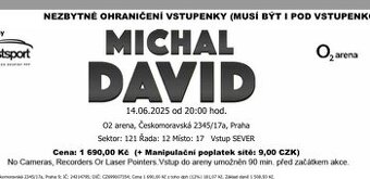 Michal David (14.6.2025) Praha - výměna za pátek