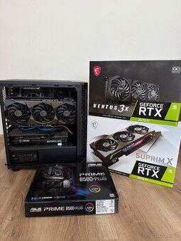 Výkonný PC s 2× RTX 3070 Ti – ideální na těžbu nebo hraní