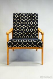 Vintage křeslo, Jiroutek, Interier Praha, 70. léta 20. stol.