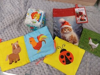 sada prvních hraček, nahřívací polštářek