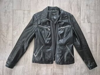 Koženková bunda ala motorkářská vel 40 C&A bez vad