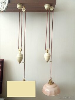 Různé typy stahovacích lustrů s velkým výběrem stínítek