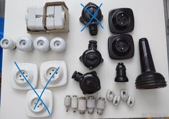 Retro zásuvky a vypínače