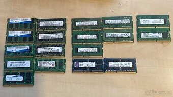 Paměti RAM NB DDR2 DDR3 DDR4