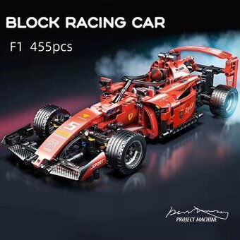 Stavebnice F1 červená, kompatibilní s LEGO