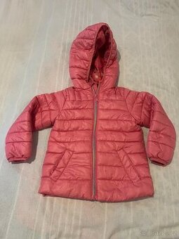 Růžová prošívaná přechodová bunda vel. 98-104/3-4 roky