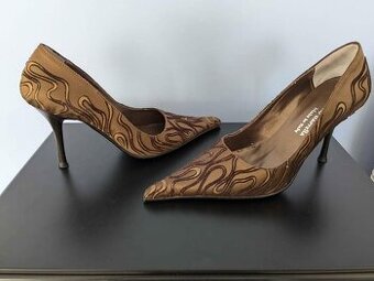 Luxusní designový set lodičky (vel 35) a kabelka