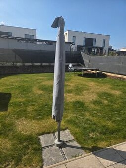 Slunečník Santorini Ø 300cm šedý