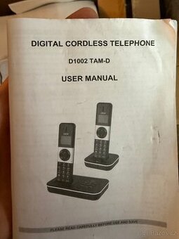 Bezdrátový expandovatelný telefon – sada 2 kusy