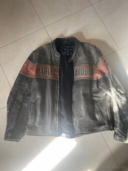 Harley-Davidson kožená moto bunda – originál, vintage styl