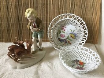 soska pasacek s fletnou, porcelanova miska 1973