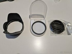 Sluneční clona, UV filtr a krytka - 1