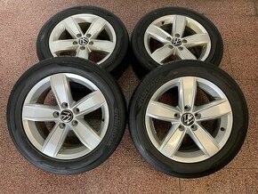 Originální ALU kola Volkswagen 5x112 r16 letní pneu 5,5mm