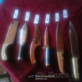 Prodej kovaných nožů, dýk, tesáků
