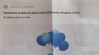 Voucher-tandemový seskok padákem