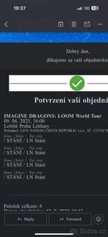 Lístky na Imagine Dragons: Loom World Tour 09.06.2025