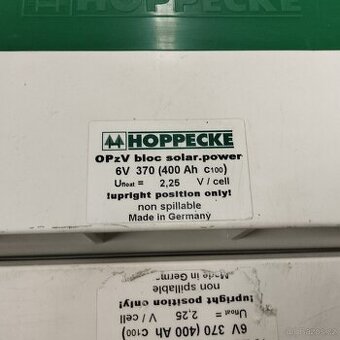 trakční baterie gel hoppecke 6/370ah