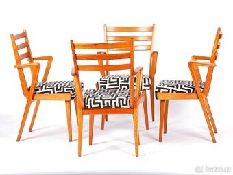 Luxusní jídelní retro židle JITONA, TOP stav, 45+ kusy.
