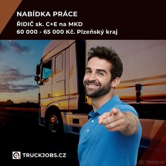 Nabízíme práci pro řidiče C+E na mezinárodní dopravu