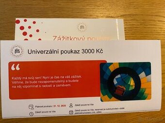 Univerzální poukaz na 3000,- Allegria
