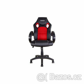 Křeslo jezdců HONDA černé s červenými panely