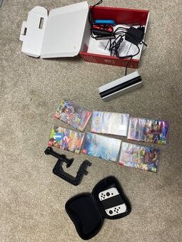 Nabízíme Nintendo Swich Oled s volantem a pedaly