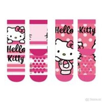 Hello Kitty teplé ponožky, 2 páry v balení, více velikostí