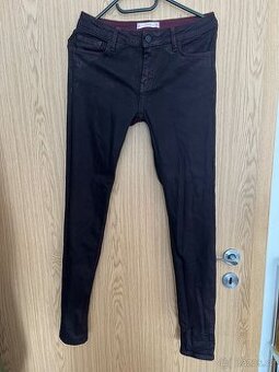 Dámské tmavé vínové džegíny