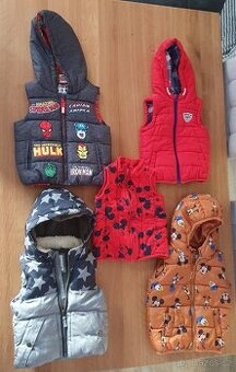 Dětské vesty velikost od 74 po 86