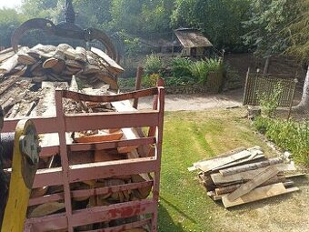 Předštípané palivo, silné oblany, krajiny z pily - 2m délka