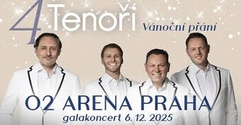 Prodám 2 vstupenky na „4TENOŘI: Vánoční přání“, VIP klubové