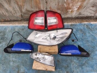 Škoda Octavia 2 Facelift světlo, mlhovka, zrcatko