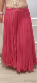 Růžová sukně na břišní tanec