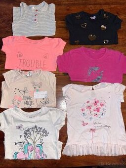 7x triko krátký rukáv, vel 92, hezký stav