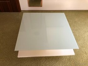 DESIGNOVÝ KONFERENČNÍ STOLEK LAKOVANÝ VYSOKÝ LESK