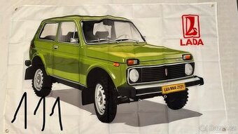 Banner - vlajka - prapor Lada Niva 90x150 cm