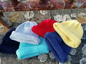 Nová pletená čepice 2v1 - 1