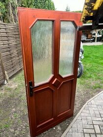 dřevěné vchodové dveře - 1