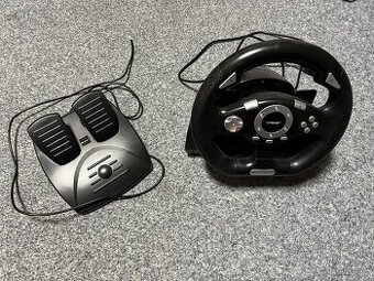 Závodní volant pro PC USB SIERRA TRACER s pedály