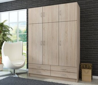 ŠATNÍ SKŘÍŇ 135cm DUB SONOMA