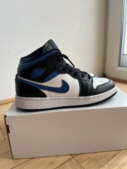 Air Jordan Tenisky Jordan 1 Mid White Black Royal