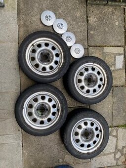 Plechové disky Volkswagen 4x100 r14 s pokličkami