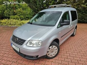 VW Caddy 1.9TDI 77kW,DPH,klima,1.Maj.tažné,výhřevy